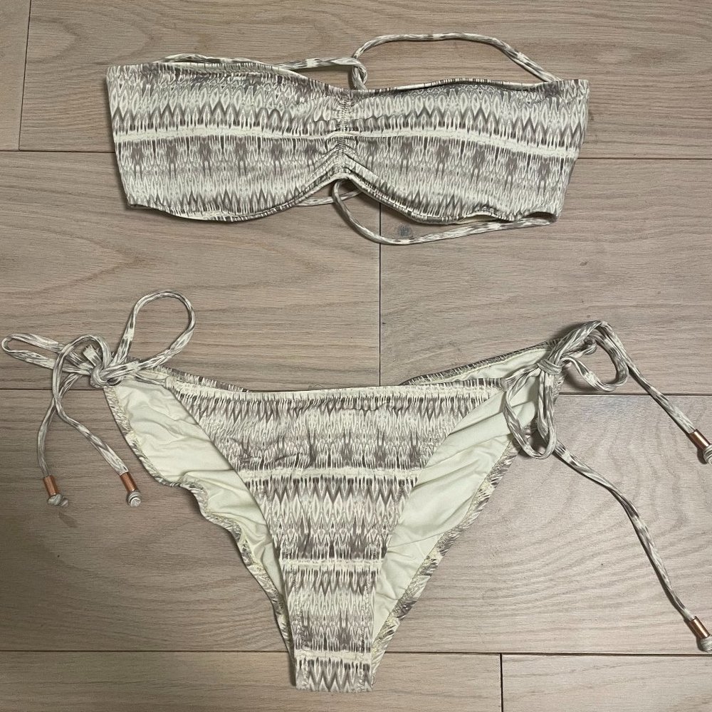 Eberjey Printed Bikini Top & Bottom - Size M/L
